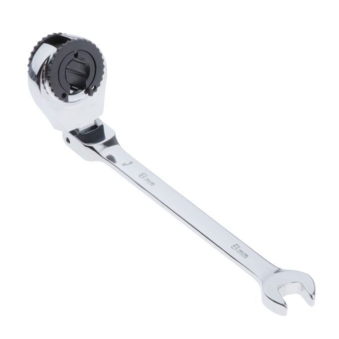 2 Pieces Steel Metric Ratcheting Wrench  Head Reversible 8mm
