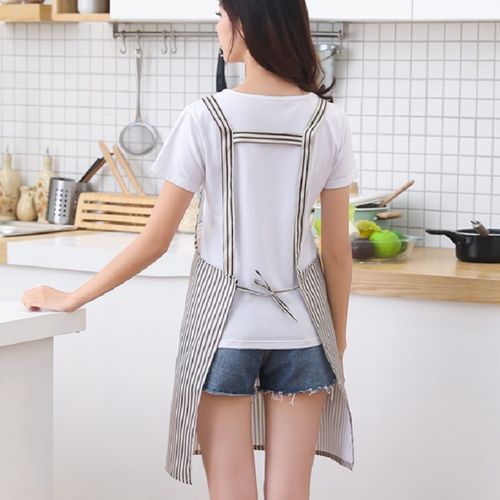 Cotton Yarn Cartoon Pig Kitchen Anti-dirty Strap Apron(Red)