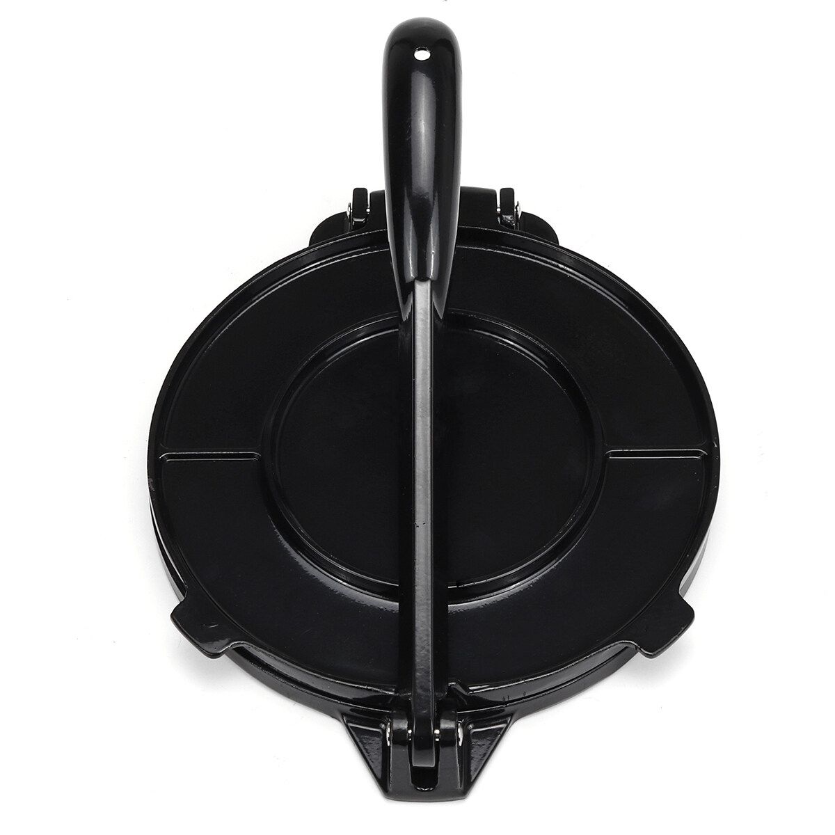 8'' Tortilla Dough Press Maker Aluminum Alloy Flour Corn Pie Maker Kitchen Tool Black A