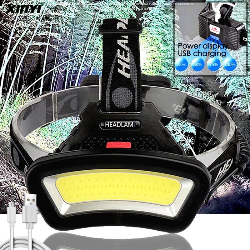 10000LM USB Rechargeable LED Headlight 200m Long Lighting