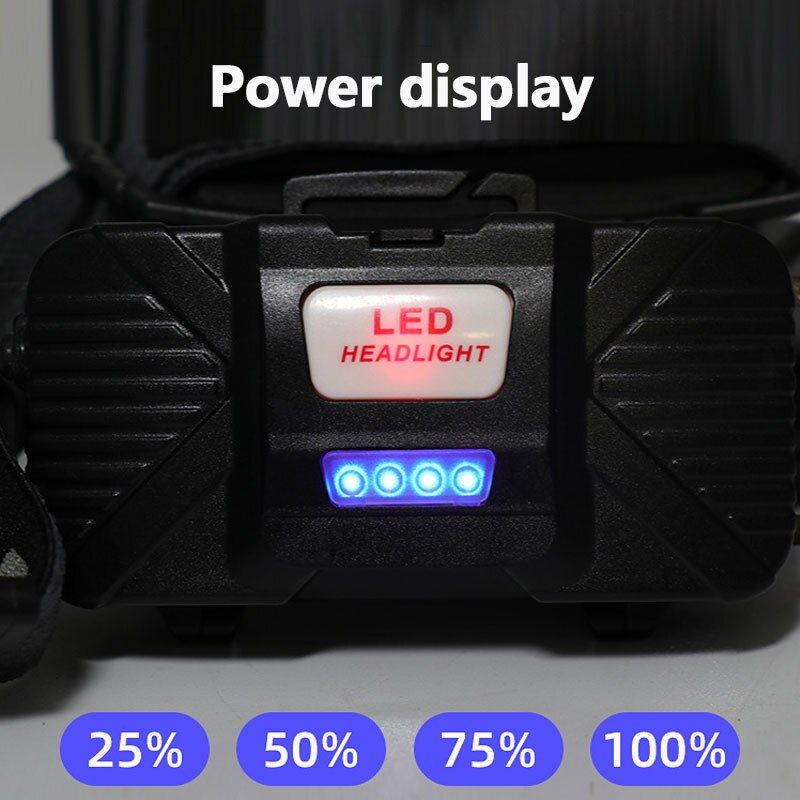 10000LM USB Rechargeable LED Headlight 200m Long Lighting