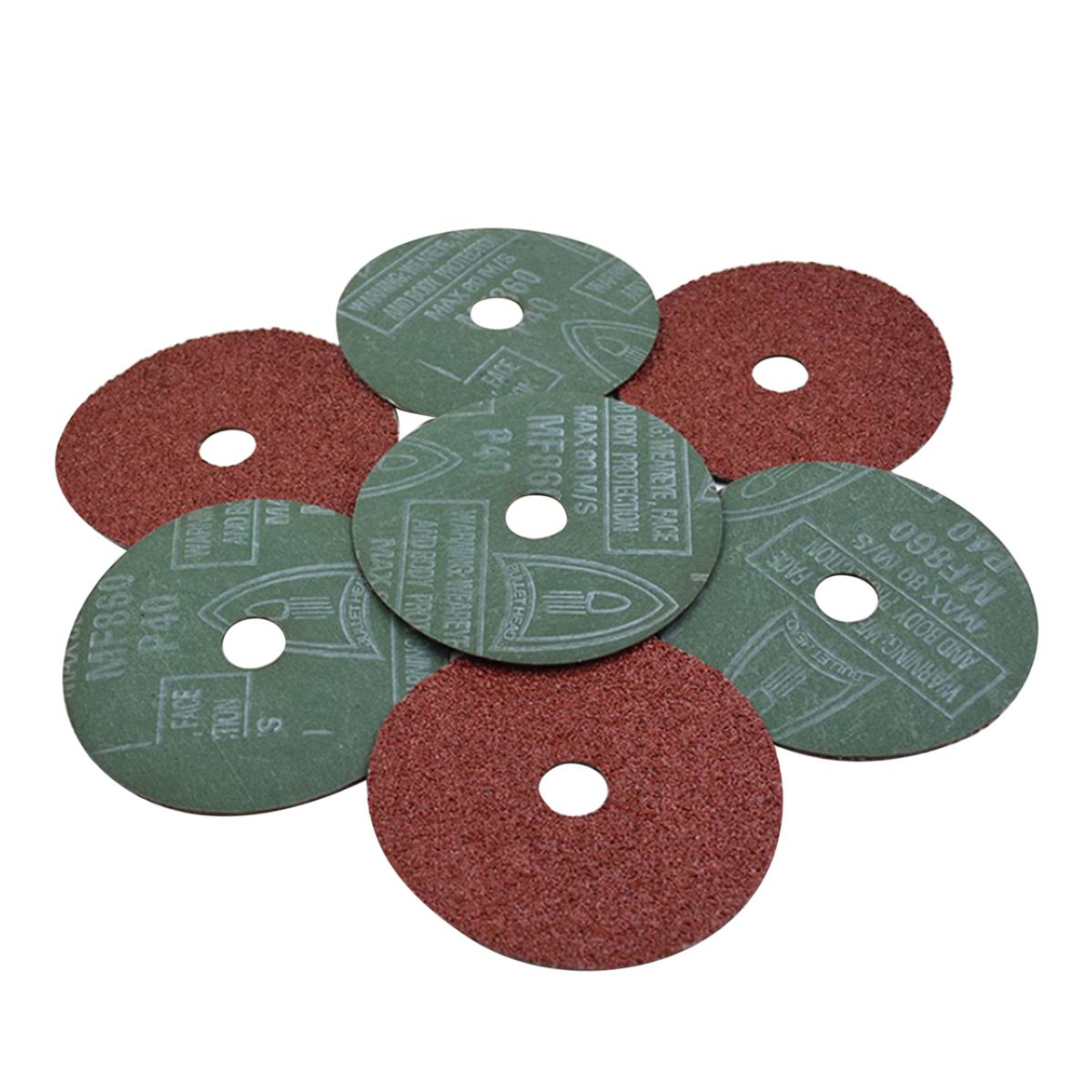 25PCS Resin Fiber Grinding   Sanding Discs 7'' X 7/8'', 36