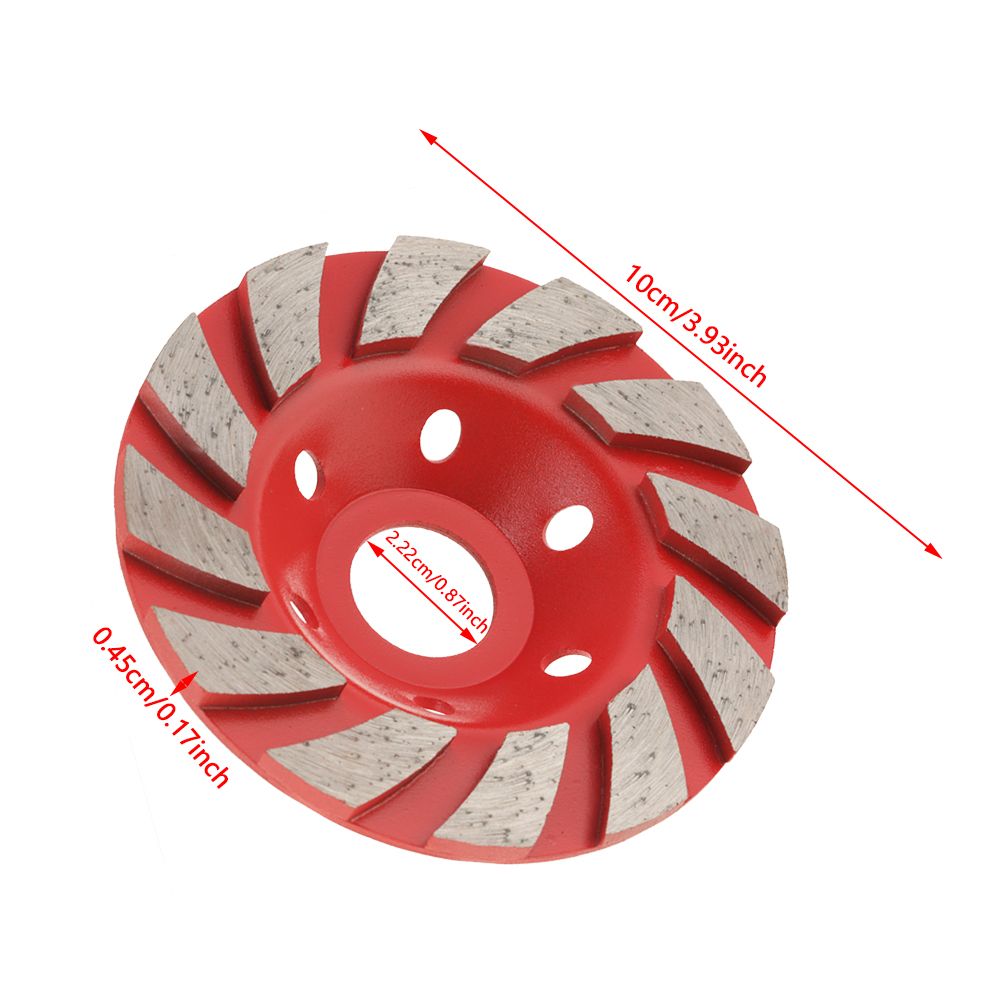 1Pcs 100mm Diamond Grinding Wheel Cup Sanding Disc For
