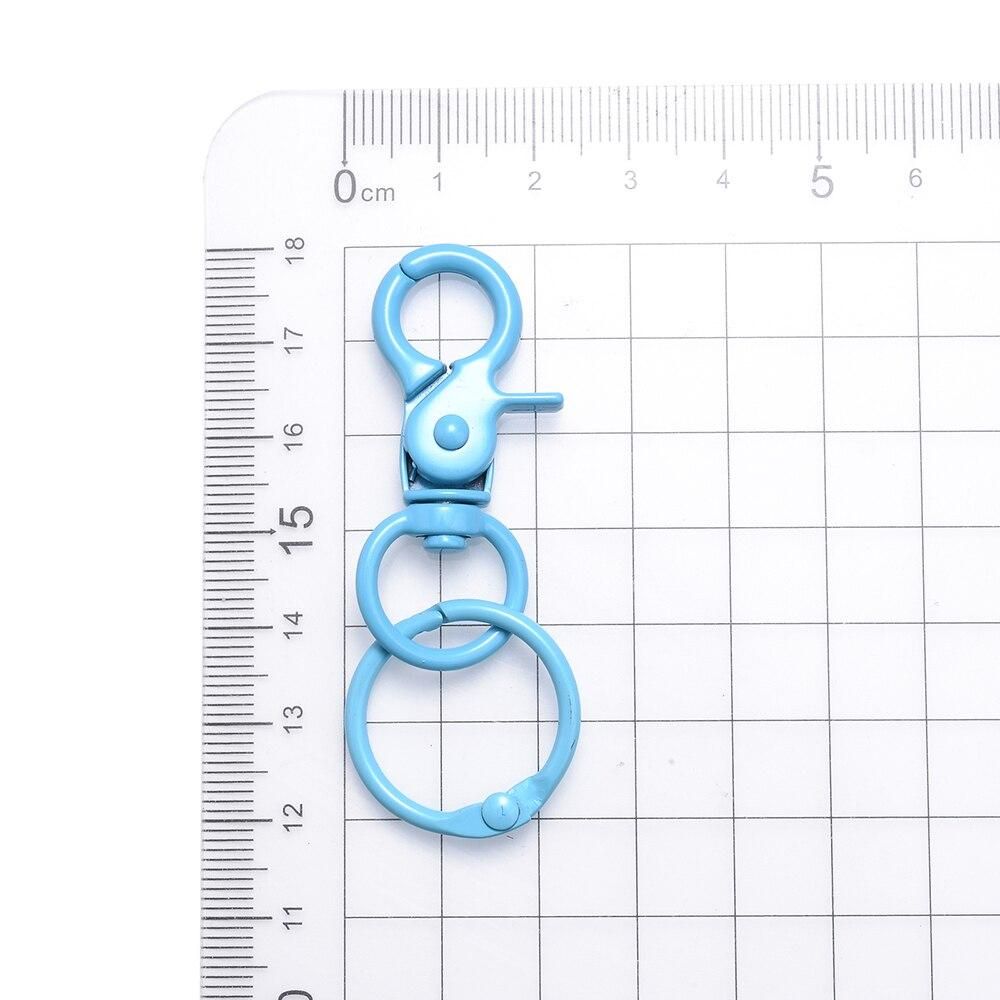 5pcs 25x64mm Multicolor Lobster Clasp Hooks With Adjustable Buckle For Making Keychain DIY Bags Doll Hook Jewelry Accessories