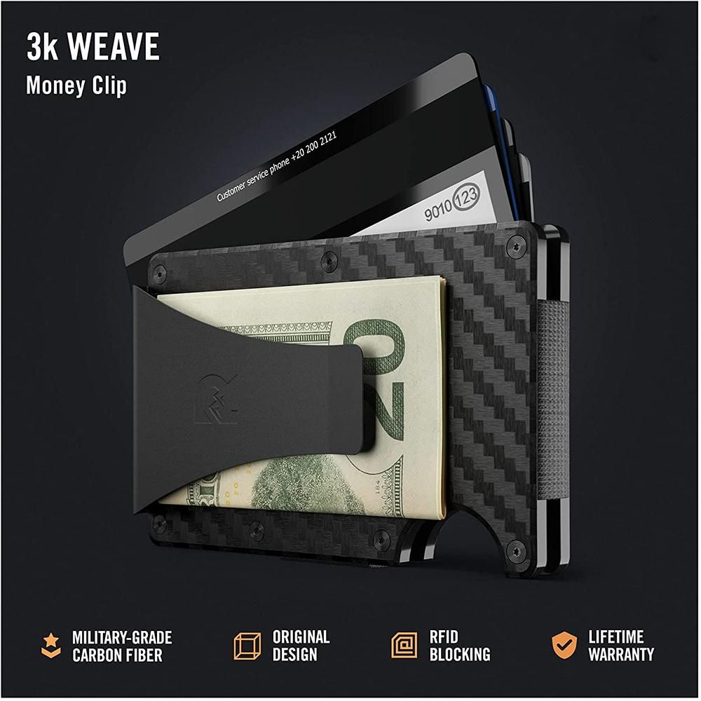 Minimalist Slim Wallet For Men R.F.I.D Blocking Front Pocket