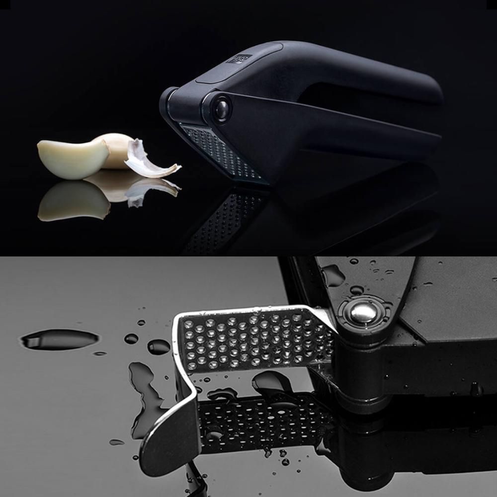 HUOHOU Garlic Presser Kitchen Manual Garlic Crusher Kitchen Tool Multi Mixer Cutter Garlic Grinding Slicer Chopper Squeeze Tool Cooking Gadgets Tool