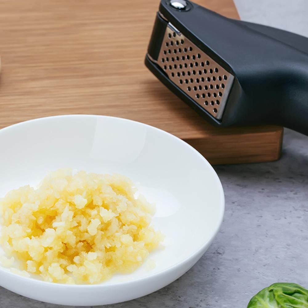HUOHOU Garlic Presser Kitchen Manual Garlic Crusher Kitchen Tool Multi Mixer Cutter Garlic Grinding Slicer Chopper Squeeze Tool Cooking Gadgets Tool