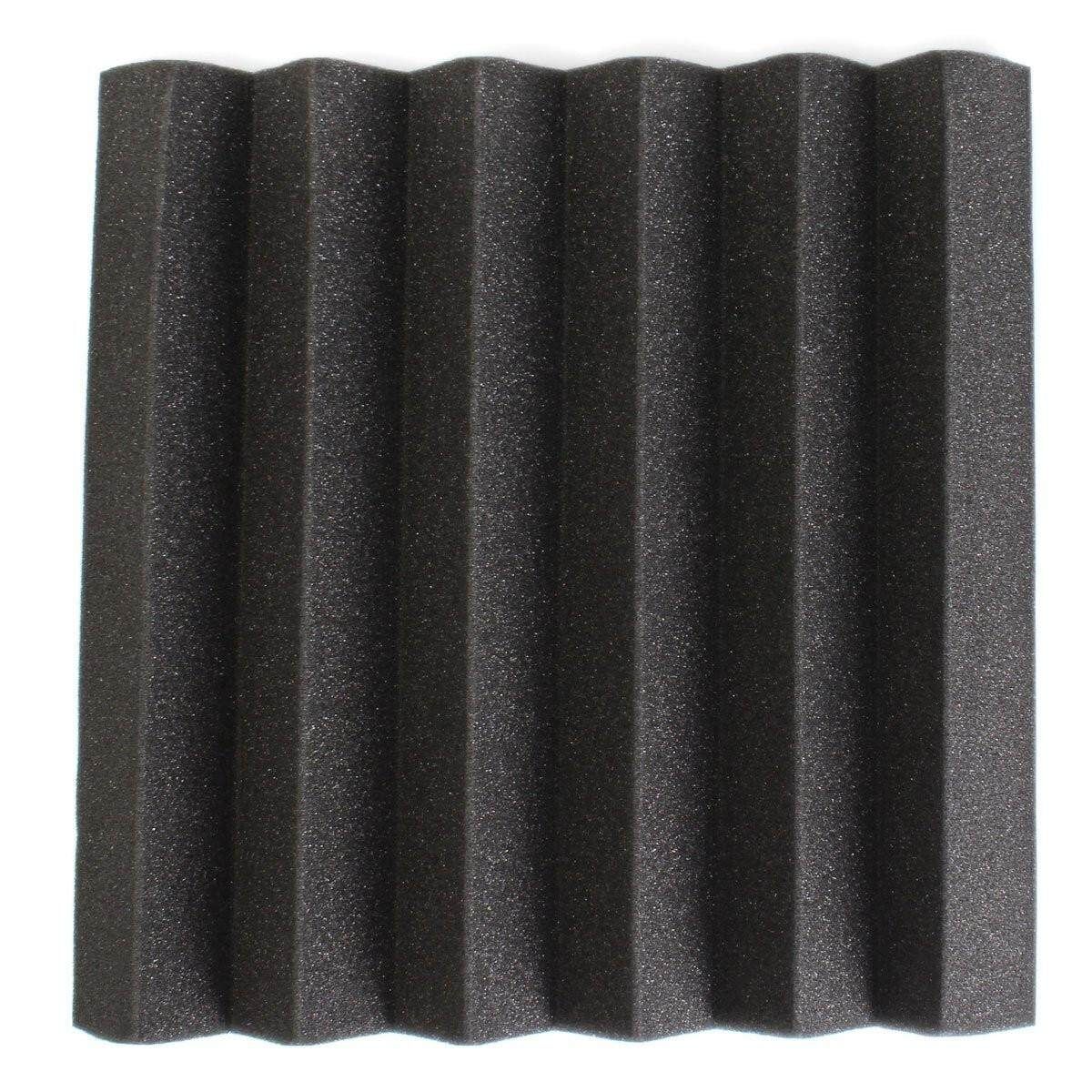 10pcs 30X30X5CM Studio Acoustic Foam Sound Absorption Treatment Panel Tile Wedge Black
