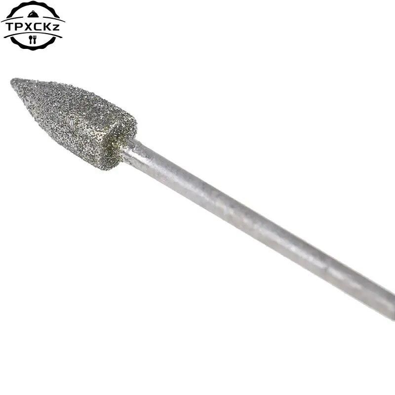 8Pcs/set Diamond Grinding Head Polishing Needle Bits Burrs Metal Stone Carving Tool