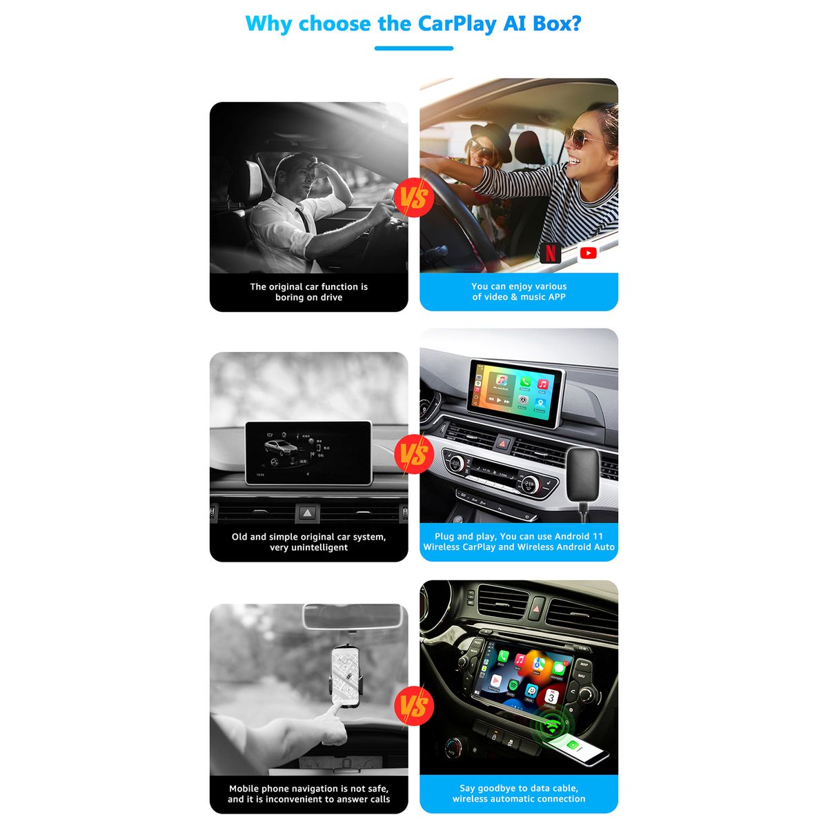 USB CarPlay Dongle Multimedia System Car Radio Multimedia