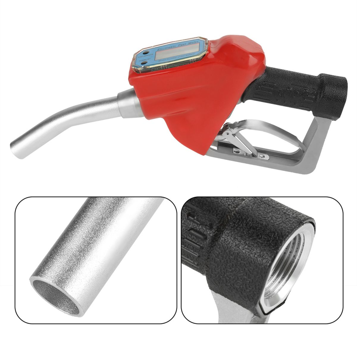 1pc Digital  Oil Gasoline Nozzle Gun Ing Nozzle With Flow
