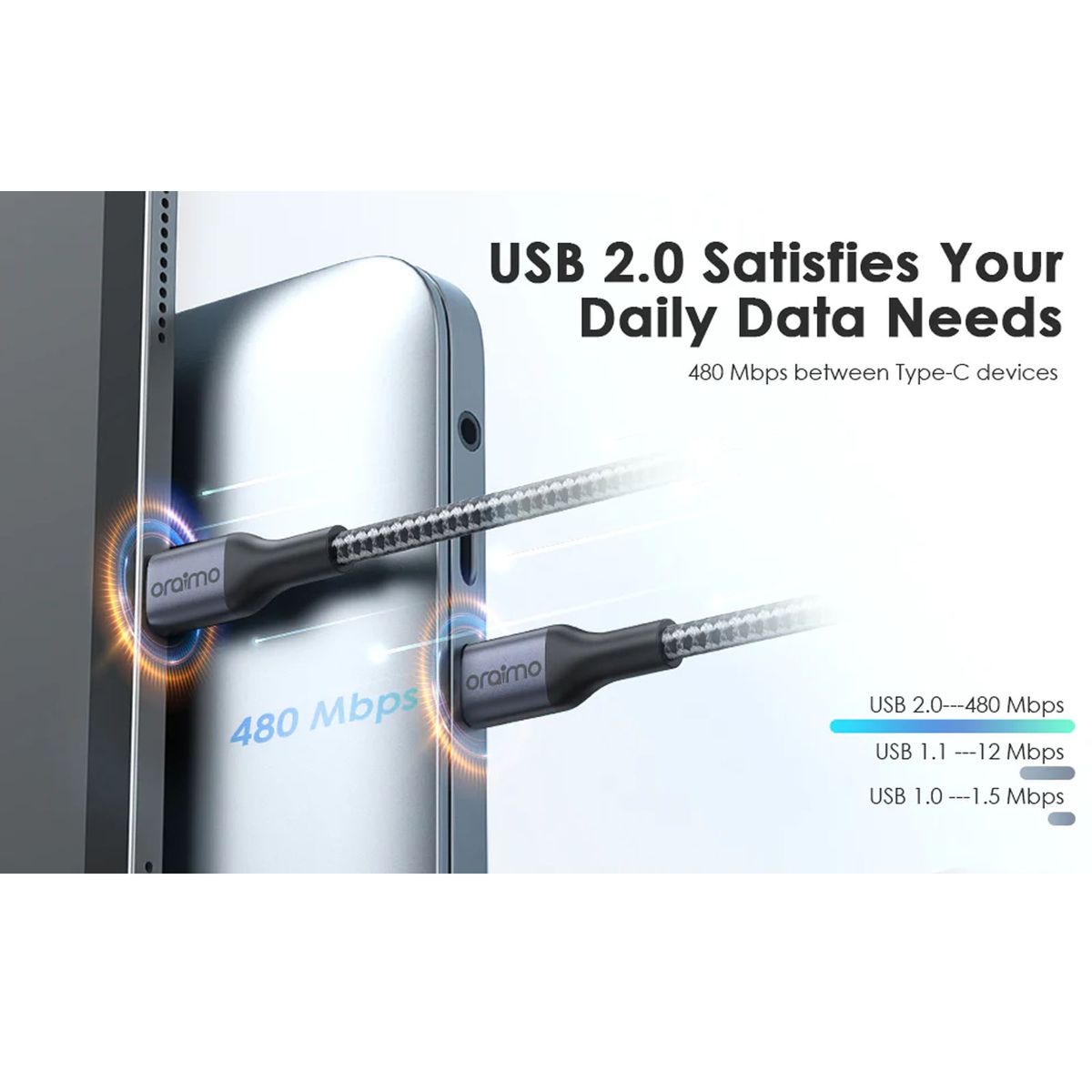 OCD-CC11A 3A 2M Grey Data Cable