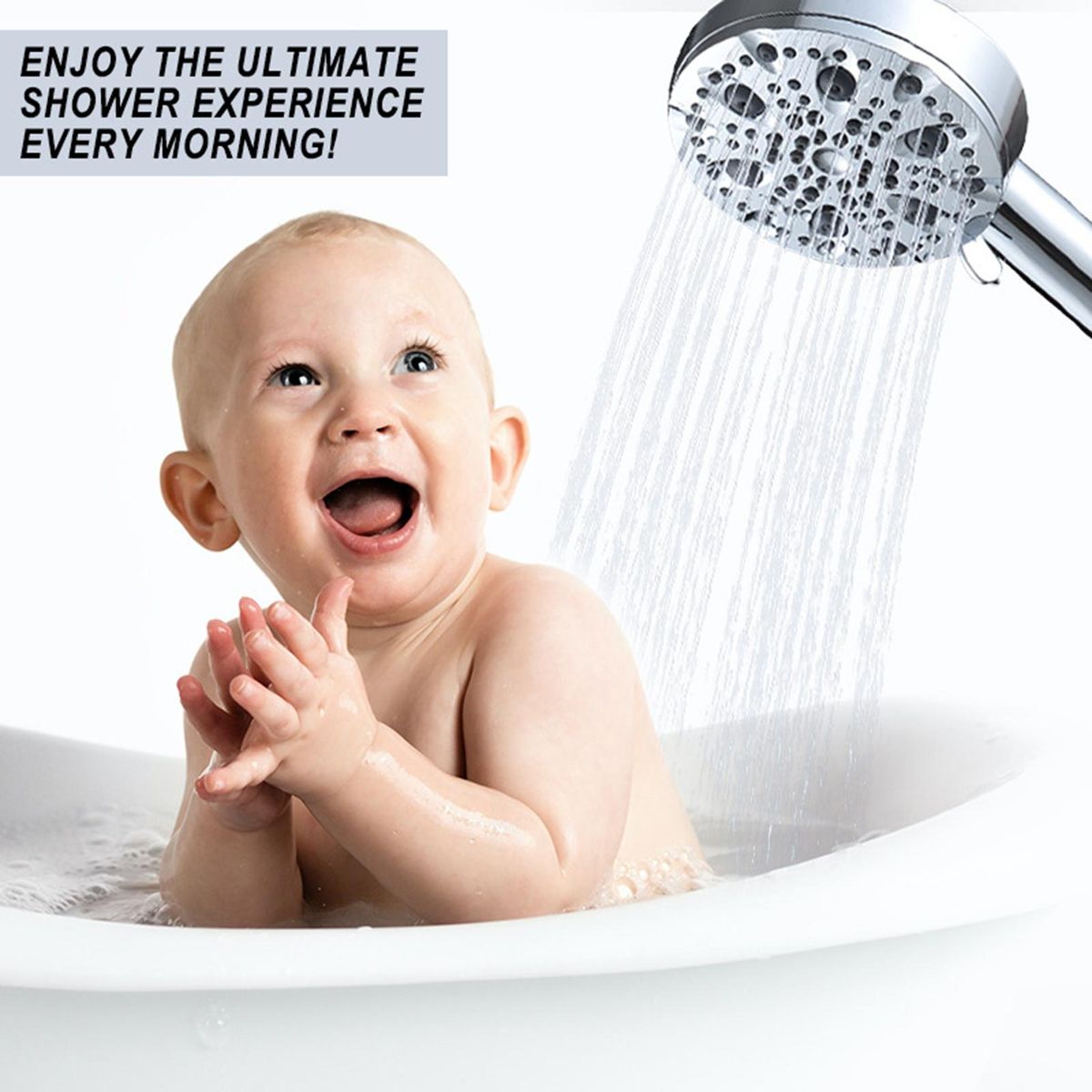 Shower Head Viewable Window Shower Head Silver