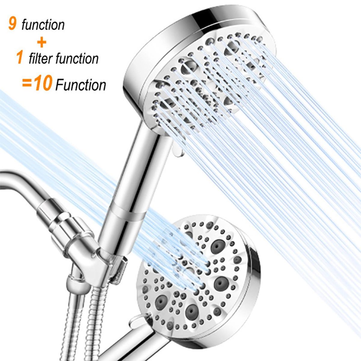 Shower Head Viewable Window Shower Head Silver