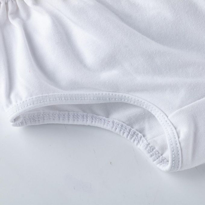 Baby Girls Shorts Pants Diaper Cover Bloomers  L For 6-12 Months White