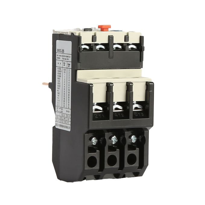 BR2-25 Relay With Button Adjustable Metal Thermal Overload-