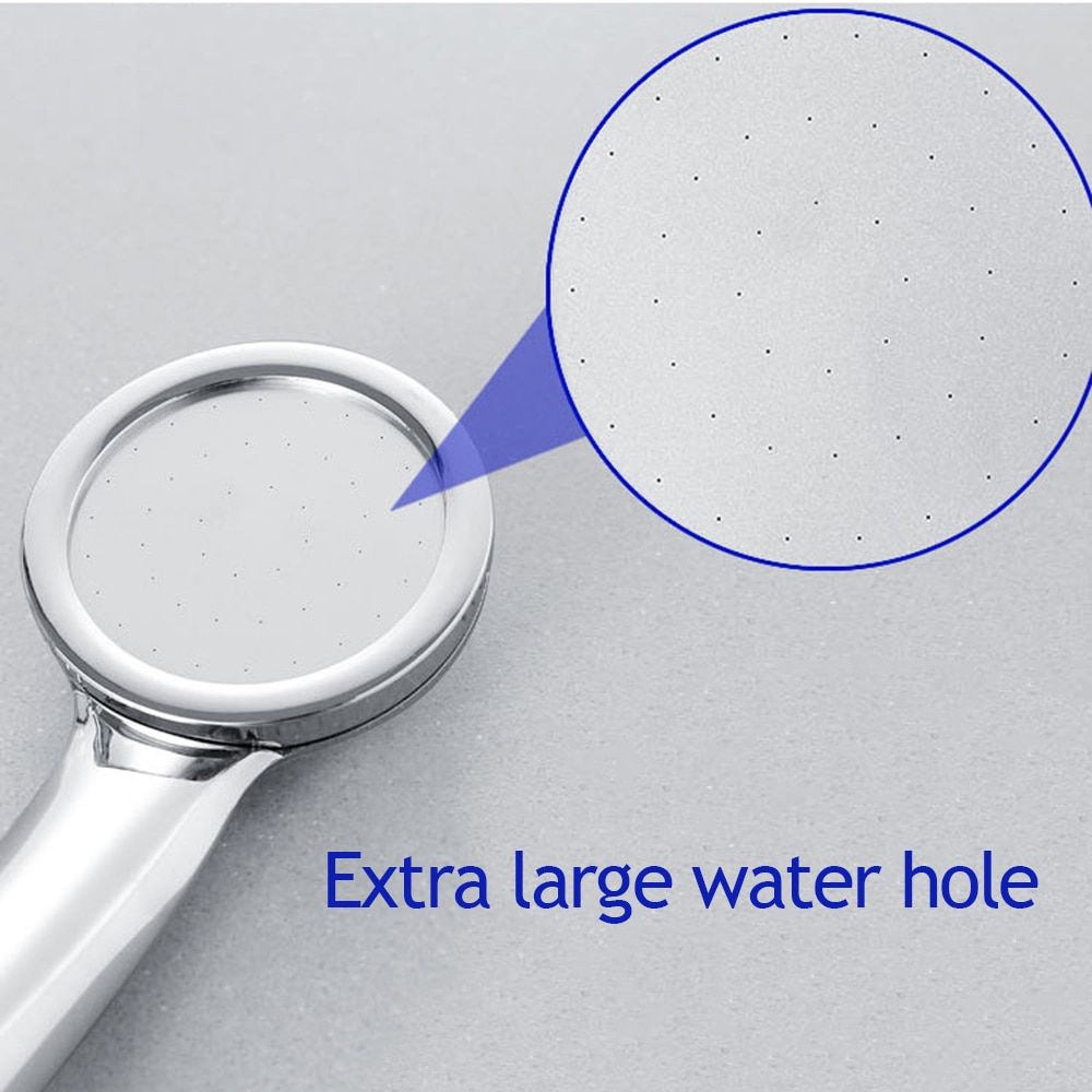 High Pressure Hand Held Shower Head With Chrome Water Saving Rain Shower Head Douche Bathroom Accessories RainfallShowerhead