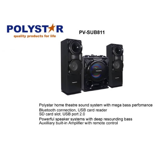 Pv-sub-811 Mini Hifi Bluetooth Sound System With Built-in Amplifier
