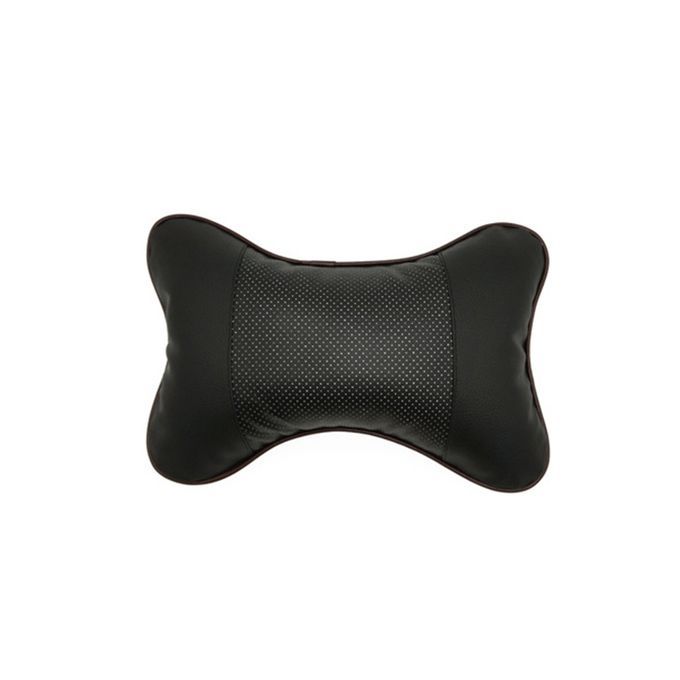 Universal Neck Pillow Case Headrest Seat Cushion Solid-Black
