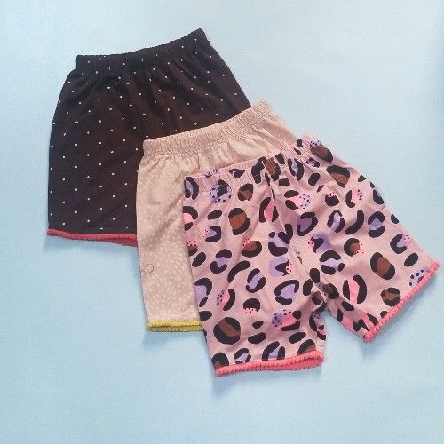 Stylish Girls 3piece Mini Shorts Pant