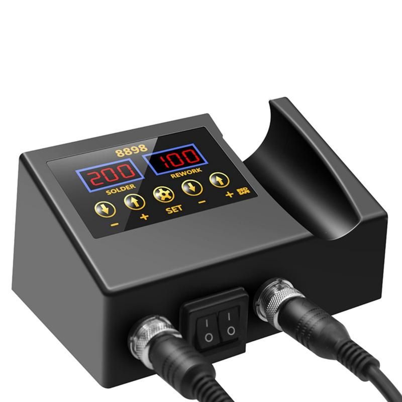 8898 Portable SMD Rework Station 2 in 1 Hot Air Soldering