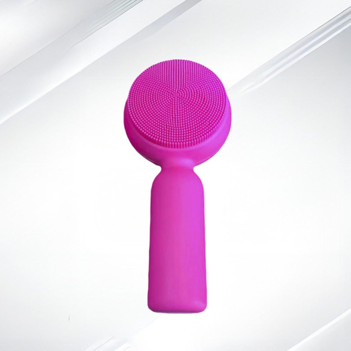 Face Scrubber Men Women Silicone Face Scrubber Rose Red