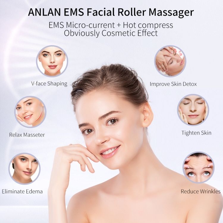 ANLAN EMS Double Roller Massage Instrument