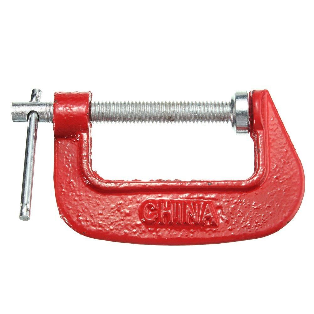 2"/50mm -clamp G-clamp Heavy Duty Metal Woodworks Handyman Carpenter Vise Grip Tools Red 2"/50mm