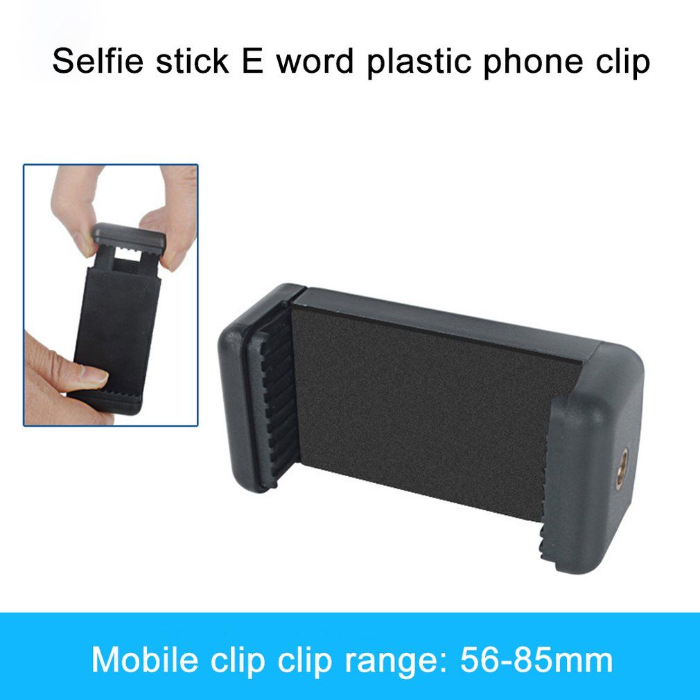 Phone Clip Clamp Bracket Holder Stand Support Retractable Mount Universal-black