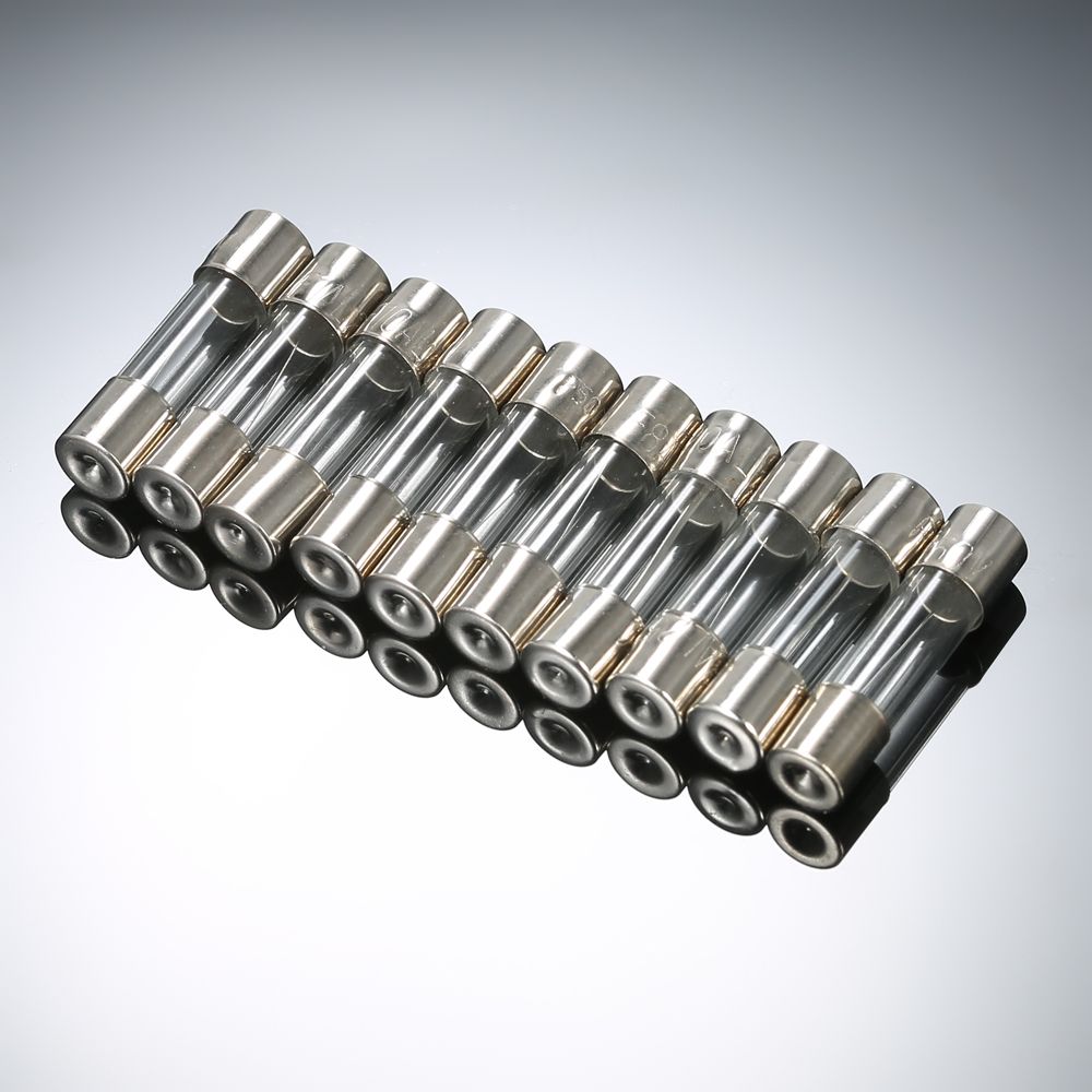 100pcs 5x20mm Fast-blow Glass Tube Fuses Assorted Kit Amp