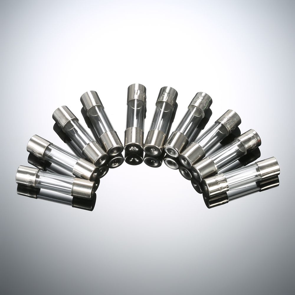 100pcs 5x20mm Fast-blow Glass Tube Fuses Assorted Kit Amp