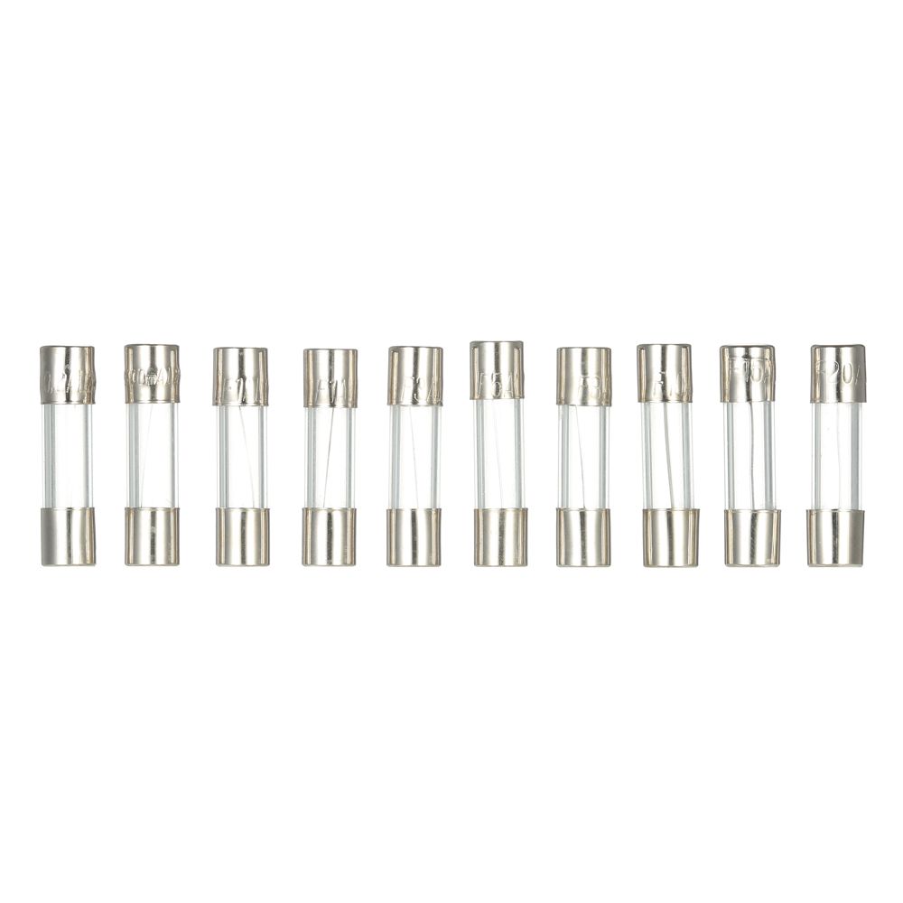 100pcs 5x20mm Fast-blow Glass Tube Fuses Assorted Kit Amp