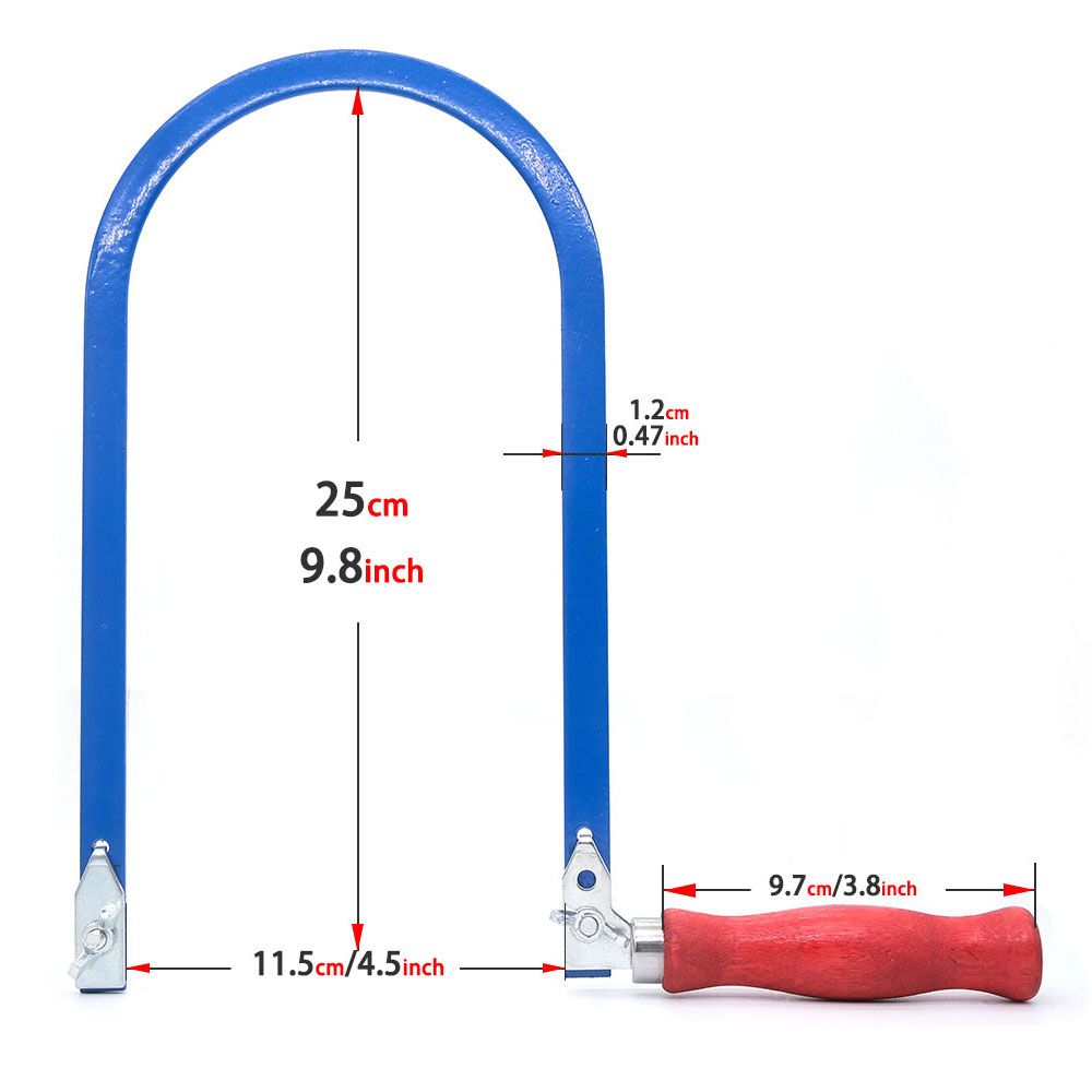 Jig Hand Coping Frame U Shape Hand Bow For Wood Working DIY Cutting