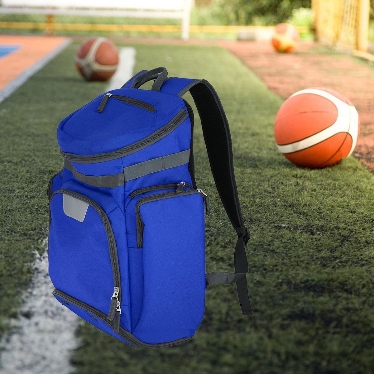 Basketball Backpack Bag  Antirip Fabrics Multi Purpose Blue