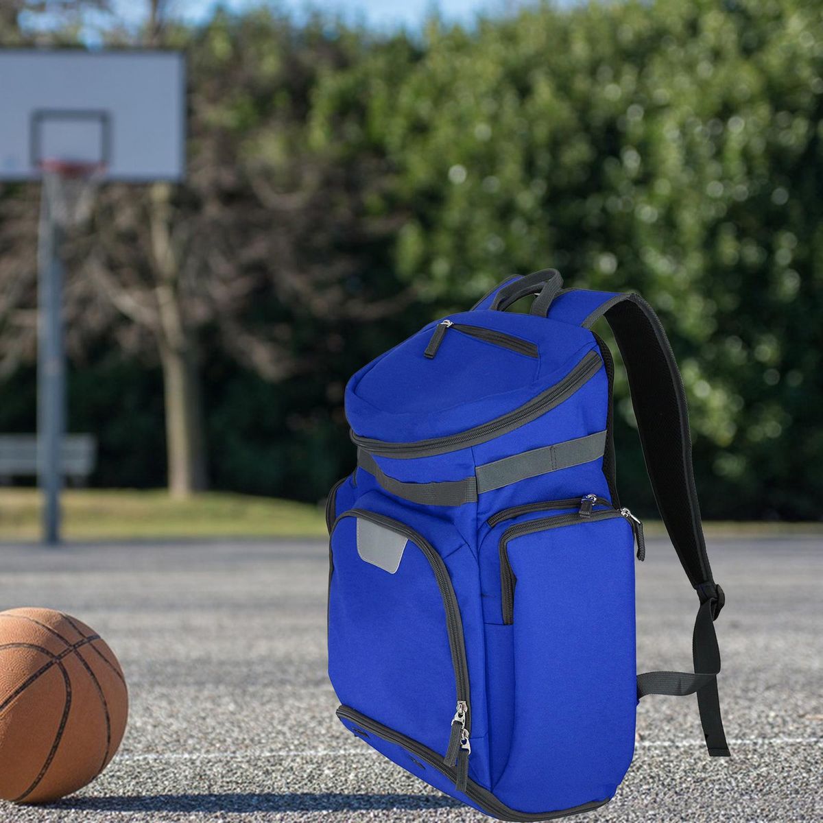 Basketball Backpack Bag  Antirip Fabrics Multi Purpose Blue