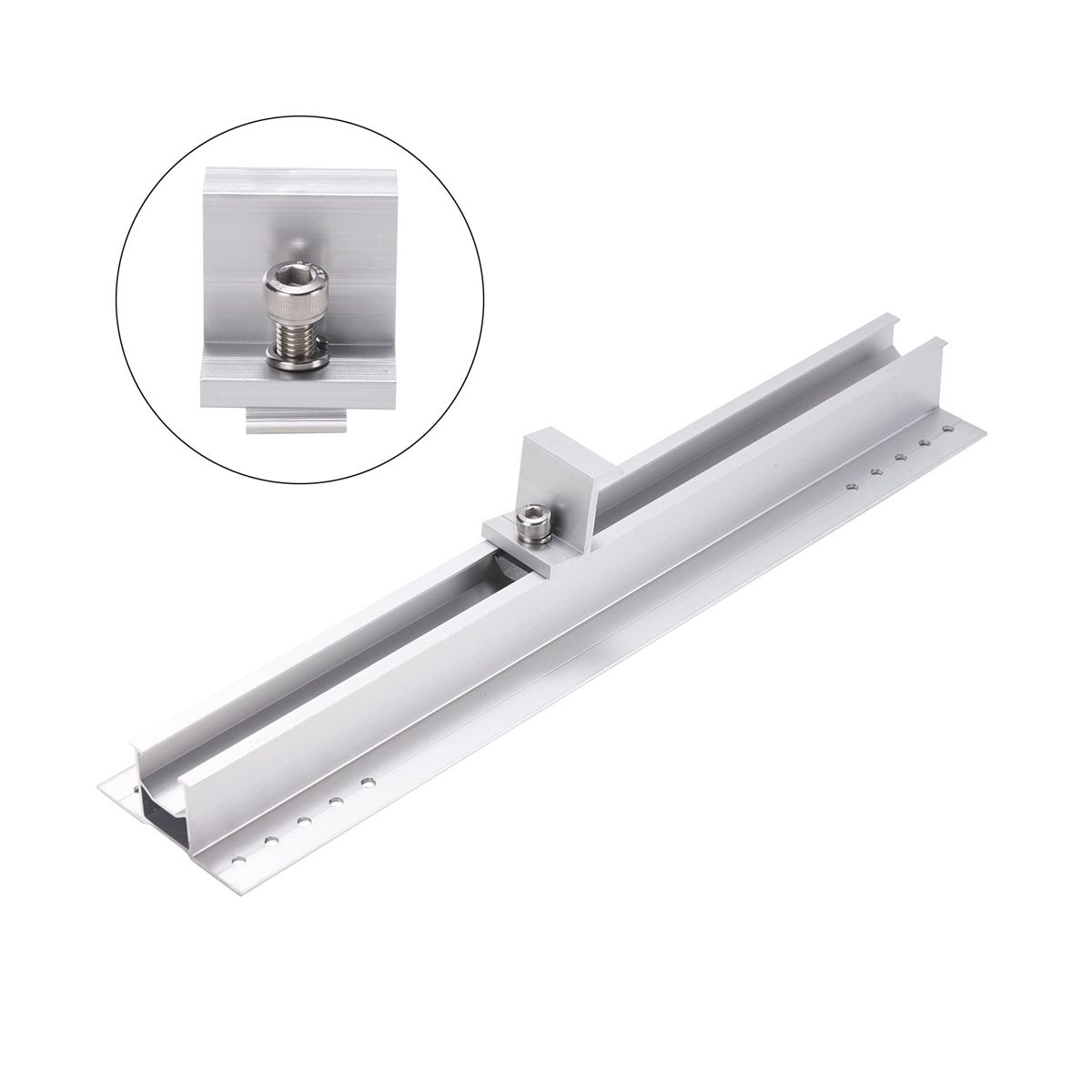 4 Pieces Solar Module Holder End Clamp Kit, Solar Panel