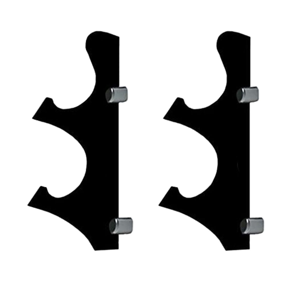 Stand  Hook Display Wall Mounted 2 Tiers Black