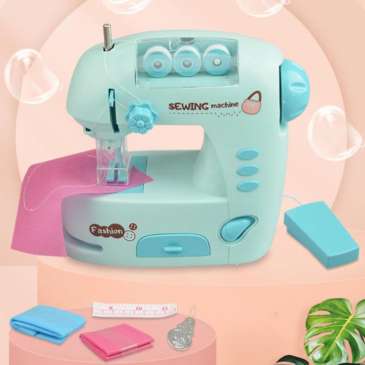 Children Sewing Machine Development Toys Housekeeping Toys For Blue