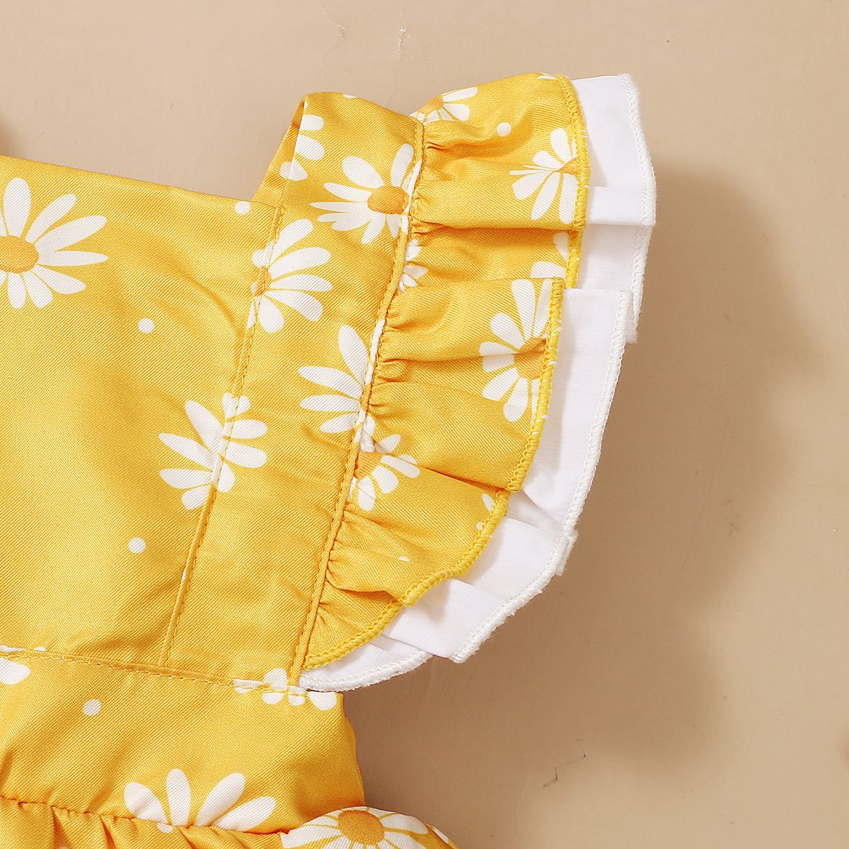 Baby Girls Daisy Floral Sleeveless Bodysuit Dress