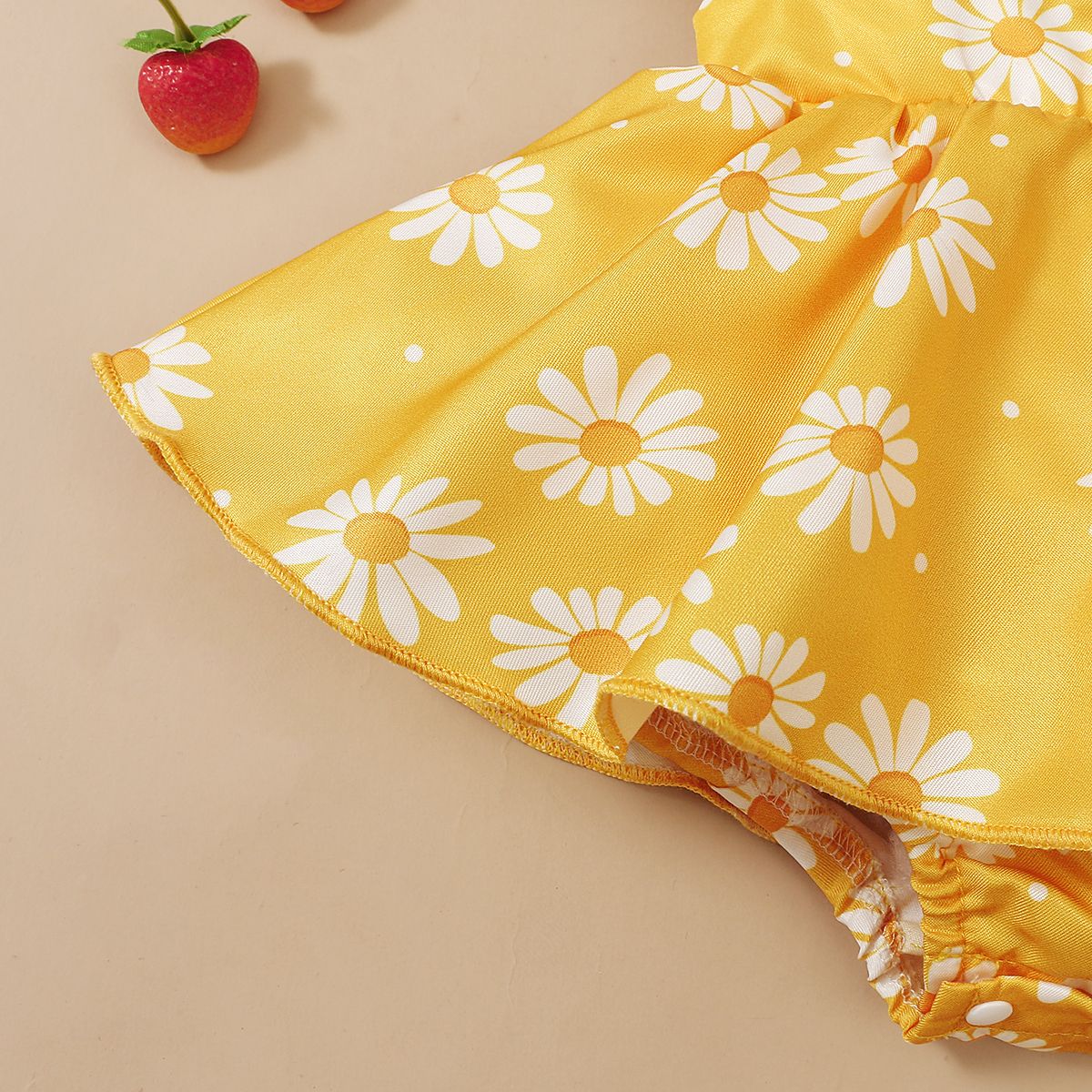 Baby Girls Daisy Floral Sleeveless Bodysuit Dress
