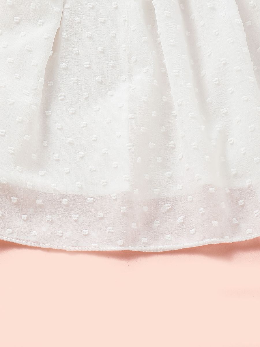 Kids Girl Dress Summer Sleeveless Princess Dress Pure White