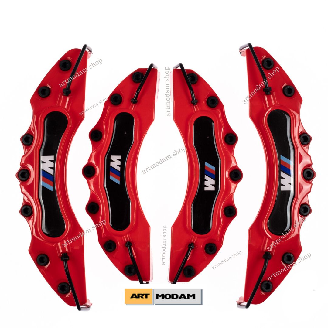 For BMW M Brake Caliper Cover 4 PCs For BMW M Black Blue Green Red Yellow M Auto Spare Parts Accessories And Brake System