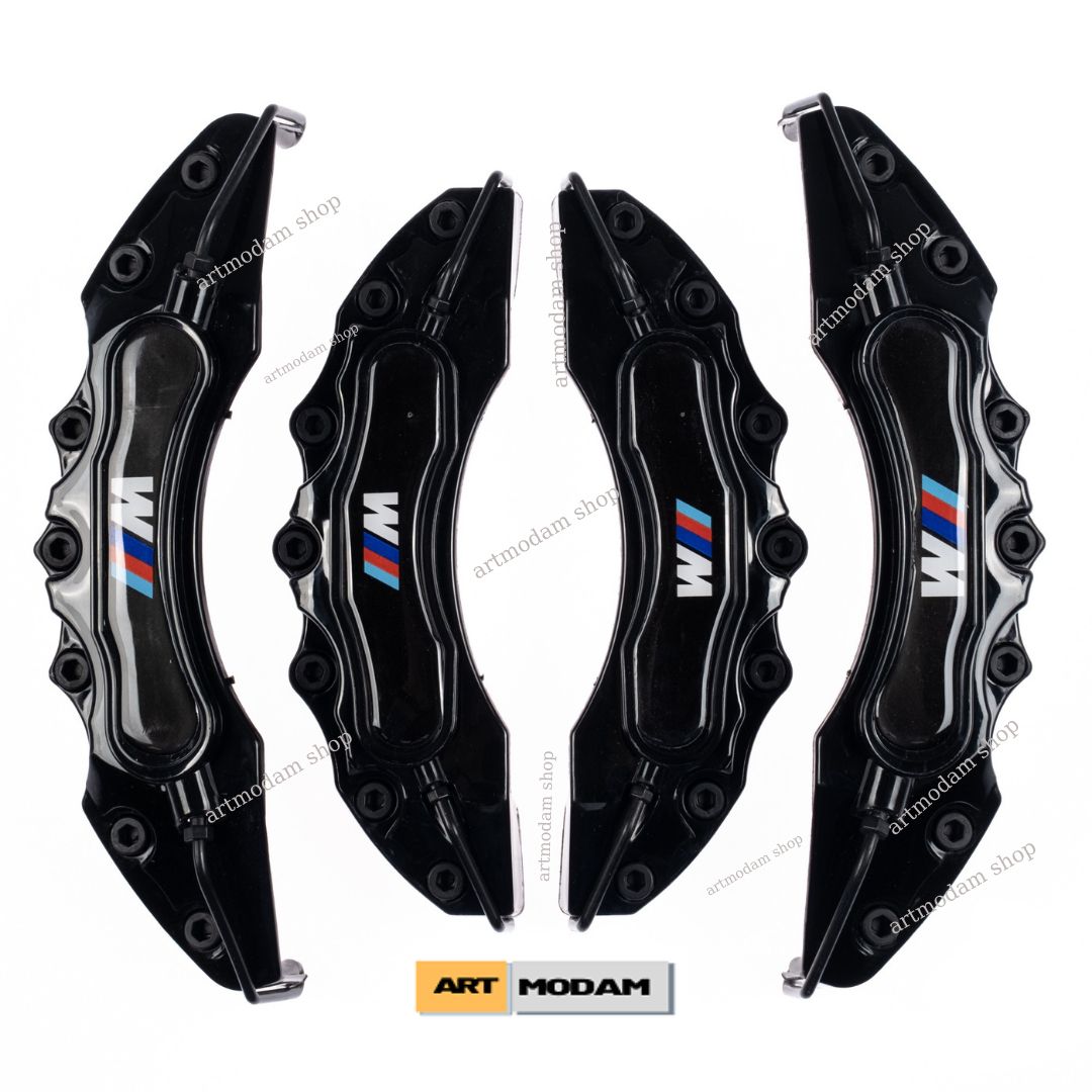 For BMW M Brake Caliper Cover 4 PCs For BMW M Black Blue Green Red Yellow M Auto Spare Parts Accessories And Brake System