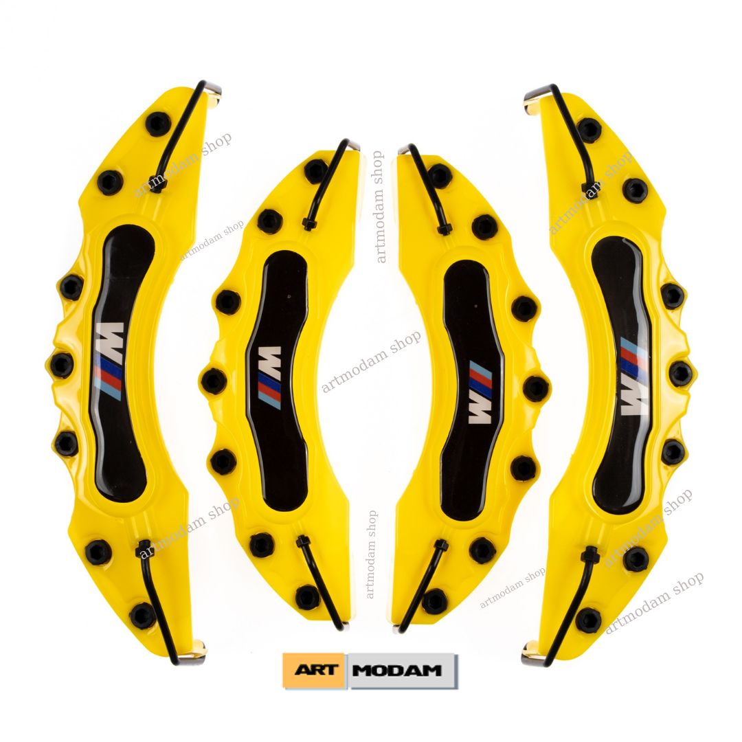 For BMW M Brake Caliper Cover 4 PCs For BMW M Black Blue Green Red Yellow M Auto Spare Parts Accessories And Brake System