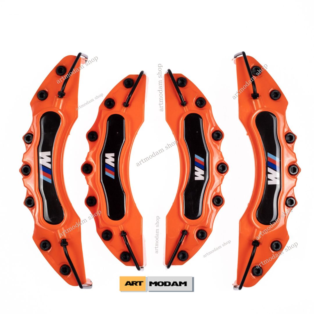 For BMW M Brake Caliper Cover 4 PCs For BMW M Black Blue Green Red Yellow M Auto Spare Parts Accessories And Brake System