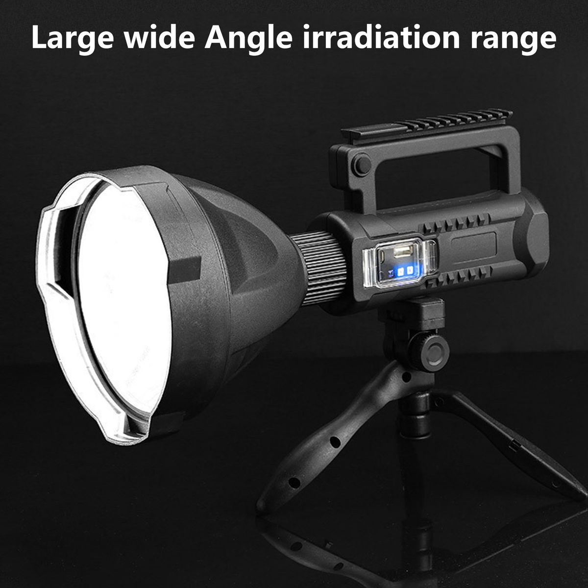 LED Torchlight Water-Resistant Ultra-Bright LED Flashlight Black