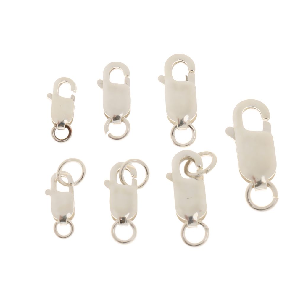 925 Sterling Lobster Clasps Claw Hook Necklace Cords