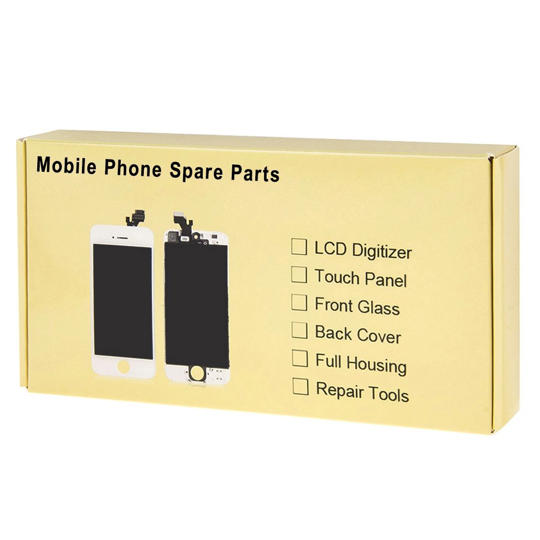 Front Screen Outer Glass Lens With Front LCD Screen Bezel Frame & OCA Optically Clear Adhesive For IPhone 6 Plus(Black)