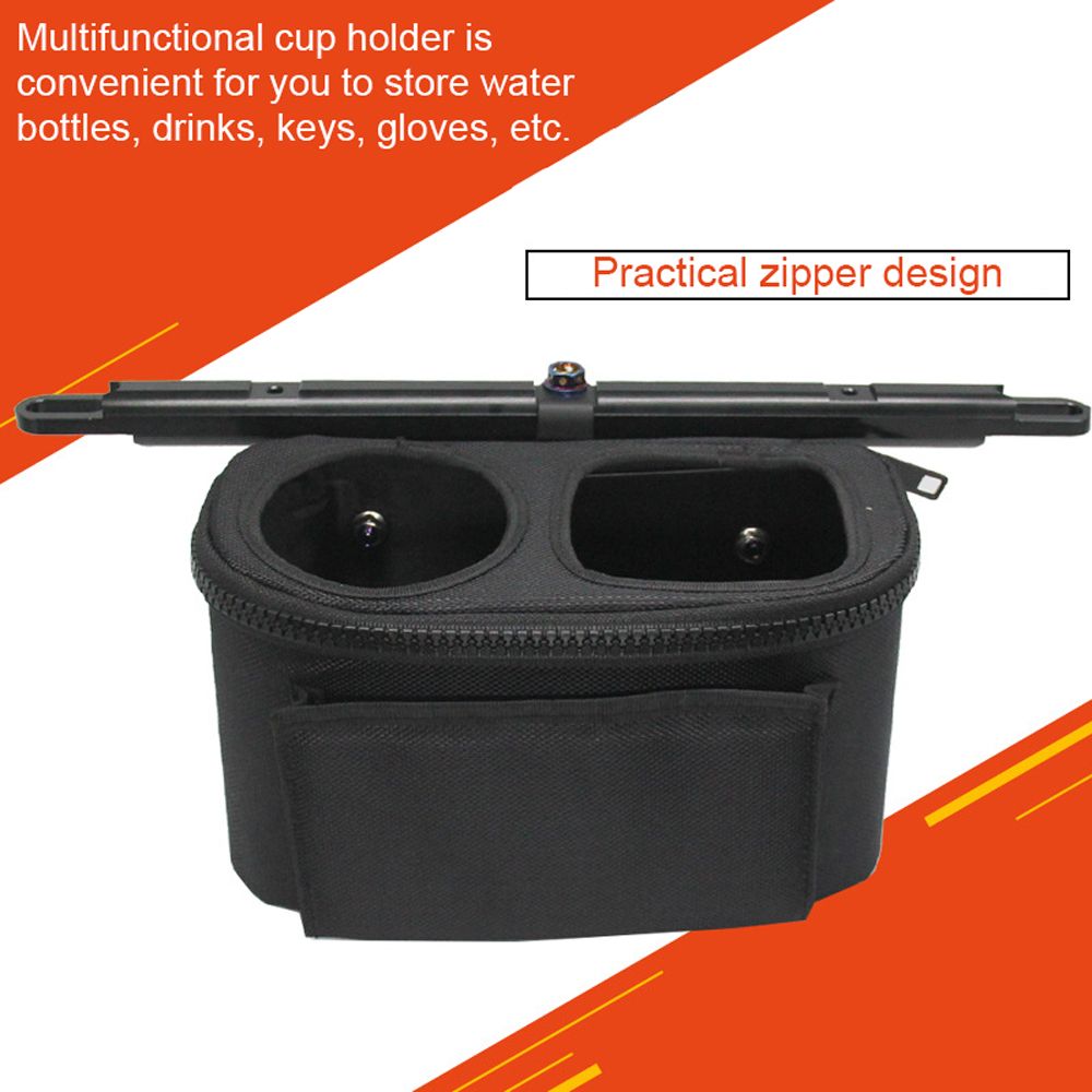 Crossbar For Motorcycle Cup Holder Multifunctional Storage