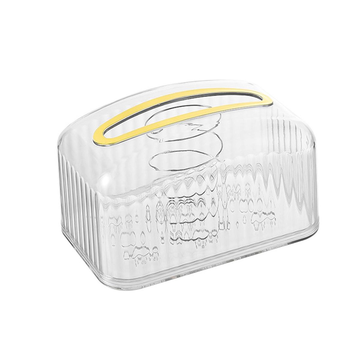 Napkin Holder Rectangle Tissue Box Holder White